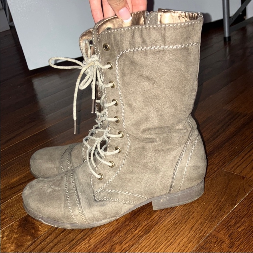 ISO- Forever 21 Suede Lace Combat Boot - These ones
